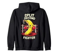 Split Second Fighter Muay Thai MMA Boxing Banana Zip Hoodie