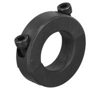 Split Shaft Collar 12mm-40mm Two-Piece Clamping Ring Black Steel Set Screw Lock for Linear Rod Guide & for 3D Printer Accessories(25mm)