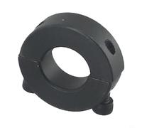 Split Shaft Collar for Industrial Applications, Double Split Fixed for Ring Clamp 12mm to 40mm, Black Oxide Steel Shaft Clamp with High for Axial Holding (20mm)