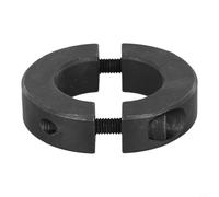 Split Shaft Collar for Industrial Applications, Double Split Fixed for Ring Clamp 12mm to 40mm, Black Oxide Steel Shaft Clamp with High for Axial Holding (25mm)