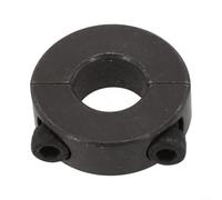 Split Shaft Collar for Industrial Applications, Double Split Fixed for Ring Clamp 12mm to 40mm, Black Oxide Steel Shaft Clamp with High for Axial Holding (16mm)