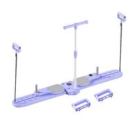 Split Ski Trainer, Muscle Training Device, Adjustable Ski Machine Exercise Equipment, for Leg Pelvic Floor Muscle Workout, for Home Gym Pilates Yoga Rehab Apartment Use More (Drawstring Push-Up)