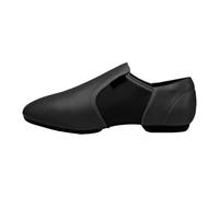 Split Sole Jazz Dance Shoes for Women Soft PU Leather Dance with Strong Elastic Slip On, High Durability, for Latin Tango Flapper Character Party Shoe Black