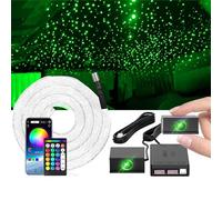 Split Starlight Headliner Kit - 800pcs 0.02in 4.9ft Fiber Optic RGBW Star Lights for Car with 4 Light Head 16W Mini Engine Easy to Hide,Flexible Wiring,APP/Remote Control for Car Roof/Bedroom Ceiling