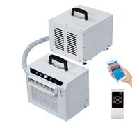 Split System Air Conditioner 3000 BTU Camping AC Unit with Touch Panel, WiFi & Remote Control, 12H Timer, 130m³/h Airflow for Home, Office, Camping, Tent, RV