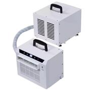 Split System Air Conditioners 3000 BTU Room Cooler with Touch Panel and Remote Control 24H Timer Top Handle Designfor Home Office Camping with 2-meter connecting pipe