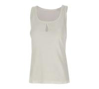Split Tank Top- female- Victoria Beckham- Sleeveless Tops- White- S- Tops S