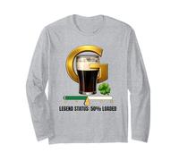 Split The G Legend Status 50% Loaded St Paddy's Day Shamrock Long Sleeve T-Shirt