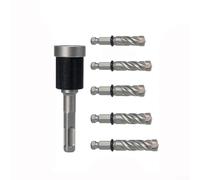 Split-Type Limiting Hammer Drill Bit, 101 mm, Quick Change Carbide for Concrete & Anchors, Adjustable Depth Control, for Construction & DIY(square handle 6pc)