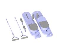 Split Type Pilates Board - Abdominal Core Strength Equipment, Balance Training Machine, Durable Fitness Tool | Perfect For Postpartum Seniors Athletic Sports Home Gym Pilates Exercise Workout Routine