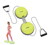 Split-Type Rotating Waist Trainer Smart-Counting Abdominal Twisting Disc Core Strengthening Fitness Board for Women and Men (GREEN)