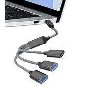 Split USB Cable Extension Hub - Foot Multiport Line with Stable Data Expansion 1 Input 3 Output, Reliable Shared Power Cord | Accessory for Connectivity