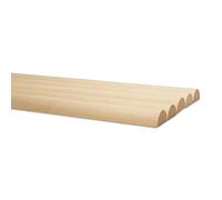 Split Wood Rods 36-inch x 1-inch, Pack of 5 Unfinished Long Wood Dowels Split for DIY Dowel Timber Feature Wall, by Woodpeckers
