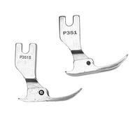 Split Zipper Presser Foot, Steel Sewing Machine Pressing Foot, 2 Pieces - Durable Construction, Easy Installation, Ideal for Factory Use