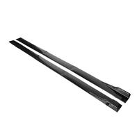 Splitter 2m 2.2m Side Skirts Extension Rocker Panels Lip Wing Splitters On Bumper For VW For Golf MK5 MK6 MK7 CC For Passat For Jetta For Polo Car Side Skirts(2m Bright Black)