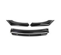 Splitter 4PCS Car Front Bumper Lower Lip Body Kit Spoiler Canard Splitter Diffuser Bumper Cover Lip Spoiler Wings Universal Diffuser(Full black)
