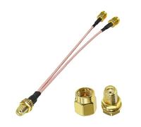 Splitter Cable 15cm 4G LTE SMA - Female to Dual Male Antenna Adapter Compatible with Wireless Router, SDR Dongle, Industrial Router, Mobile Modem