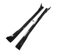 Splitter Front Bumper 4pcs For Tesla For Model For Y For 3 For Highland 2017-2024 Side Skirts Spoiler Body Kits Guard Extension Rocker Panels(Y Carbon Look)