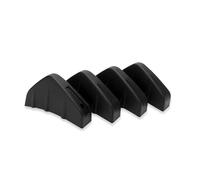 Splitter Spoiler 4PCS/set Rear Bumper Diffuser Mini Fin Spoiler Lip 4 Wing Splitter Black/Carbon Fiber Look Exterior Car Car Protector(Black)
