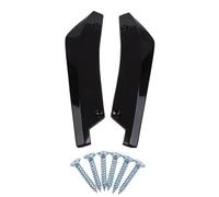 Splitter Winglet Side Wing 1 Pair Carbon Fiber Winglets Side Skirt Extension Car Front Rear Bumper Strip Lip Spoiler Diffuser Splitter Scratch Protector Side Skirt Extension(Black)
