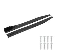 Splitter Winglet Side Wing 2pcs Car Side Skirt Splitter Lip Winglet Diffuser Universal 120cm/47.2in Glossy Black Side Skirt Extension