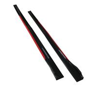 Splitter Winglet Side Wing 4PCS Universal Red Black 2.4M Side Skirt Extensions Car Side Skirts Winglet Splitters Lip For Benz For BMW For Toyota Side Skirt Extension