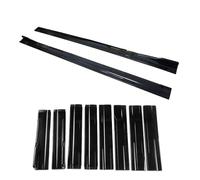 Splitter Winglet Side Wing For Benz A Class For AMG A35 A45 A220 A180 W177 Hatchback 2018+ Side Skirts Extension Diffusers Gloss Black 8Pcs Side Skirt Extension