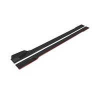 Splitter Winglet Side Wing Universal 2.2M/2m Car Side Skirts Extension Spoiler Rocker Panels Lip Splitters ABS Side Spoiler Car Accessories Side Skirt Extension(1Black red 2m)