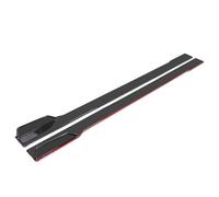 Splitter Winglet Side Wing Universal 2.2M/2m Car Side Skirts Extension Spoiler Rocker Panels Lip Splitters ABS Side Spoiler Car Accessories Side Skirt Extension(1Carbon red 2.2m)