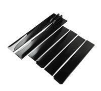 Splitter Winglet Side Wing Universal 2.2M/2m Car Side Skirts Extension Spoiler Rocker Panels Lip Splitters ABS Side Spoiler Car Accessories Side Skirt Extension(Shiny black 2m)