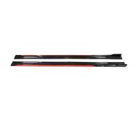 Splitter Winglet Side Wing Universal Red Black 2.2M Side Skirt Extensions Car Side Skirts Winglet Splitters Lip For Benz For VW Side Skirt Extension(218cm reddish black)