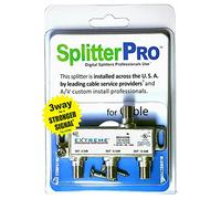 SplitterPRO - Digital Splitters Professionals Install Every Day Across The U. S. A. 3-Way Coaxial Cable Splitter, 1 GHz for HDTV/4K/8K TV, High Speed Internet (Not for Satellite Dish Connections)