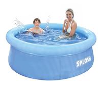 Splosh 6ft Easy Set Inflatable Family Swimming Pool - Fast Setup With Inflatable Top Ring - Large Outdoor Pool For Kids & Adults