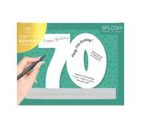 Splosh 70 Signature Numbers with a Stand to Hold The Number and Pen. Write on Heartfelt or Funny Messages - Create Memories of Your 70th. 70th birthday gifts for women and 70th birthday decorations.