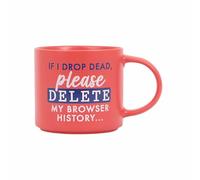 Splosh Cheeky Delete Mug - Funny Coffee Cup with Humorous Sayings and Messages Unique Gift Ideas for Her and for Him Coffee & Tea Lovers Family Home Office Gift 435ml