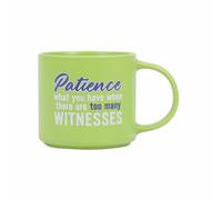 Splosh Cheeky Patience Mug - Funny Coffee Cup with Humorous Sayings and Messages Unique Gift Ideas for Her and for Him Coffee & Tea Lovers Family Home Office Gift 435ml