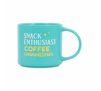Splosh Cheeky Snack Coffee Mug - Funny Coffee Cup with Humorous Sayings and Messages Unique Gift Ideas for Her and for Him Coffee & Tea Lovers Family Home Office Gift 435ml