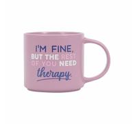 Splosh Cheeky Therapy Mug - Funny Coffee Cup with Humorous Sayings and Messages Unique Gift Ideas for Her and for Him Coffee & Tea Lovers Family Home Office Gift 435ml