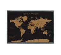 Splosh Desktop Xl World Travel Map Pin Cork Board With Pins 45Cm X 30.5Cm
