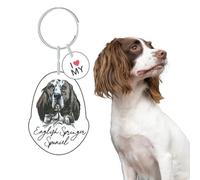 Splosh Pet Keyring English Springer Spaniel - Personalised Dog Key Ring and Chain - Customised Gifts for Dog Lovers - Key Tags and Accessories