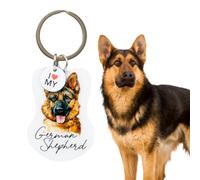 Splosh Pet Keyring German Shepard. Personalised Keyring. Dog Key Ring Personalised Gifts. Customised Gifts Dog Key Chain. Key Rings for Dog Lovers. Dog Accessories, Dog Key Tags. (PTK009)