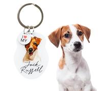 Splosh Pet Keyring Jack Russell | Personalised Dog Keyring | Key Ring Personalised Gift | Customised Gifts for Men Women | Jack Russel Dog Key Chain | Accessory Tag