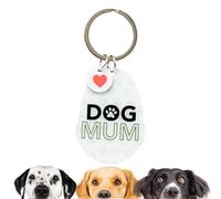 Splosh Pet Personalised Dog Mum Key Ring. Customised Gifts for Her & Him. Dog Mum & Pet Lover Accessories