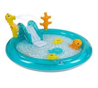 Splosh Sealife Activity Paddling Pool For Toddlers With Max 18cm Pool Depth - Fun Spray & Splash Pool With Slide For Kids Age 2-5 Years - Includes BONUS Inflatable Games - Toddler Swimming Pool - Size
