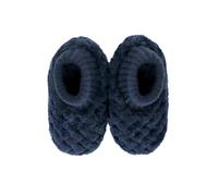 Splosh Toddler's Petal Navy Slippers - Large navy slippers with a subtle petal design to keep you warm in soft, comfy and fluffy slippers. Machine washable with non-skid soles.