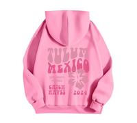 Splrit-MAN Jumpers For Women Uk Christmas Sweatshirt Ladies Sweatshirts And Hoodies Jumper Storage Zip Hoodie Cropped Up Oversized (Pink, M)