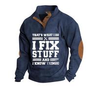 Splrit-MAN Sweatshirts for Men Uk Vintage Pattern Print Compression Shirt Henley Shirts Cowboy Shirt Casual Long Sleeve Polo Shirts Winter Outdoor Tops Lumberjack Style Shirt Basic Fitness Tops