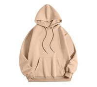 Splrit-MAN Women's Pink Palm Puff Hoodie (Khaki, S)