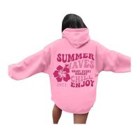 Splrit-MAN Zipped Hoodies For Men Uk Short Sleeve Hoodie Women 224 Kids Sweatshirt Blanket Pink Palm Puff (Pink, 3Xl)