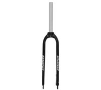 splumzer 1-1/8" 26/27.5/29" Aluminum Alloy Rigid Disc Brake MTB Fork, 28.6mm Threadless Straight Tube Superlight Mountain Bike Front Forks (27.5 inches, Black)